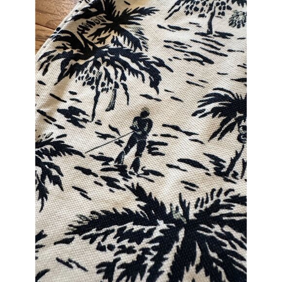Polo Ralph Lauren Hawaiian Shirt XL Tropical Palm Print Short Sleeve Made Marian - Picture 4 of 10